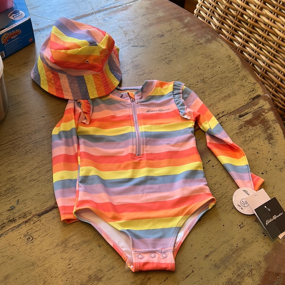 Eddie Bauer toddler swimsuit NWT 24m-